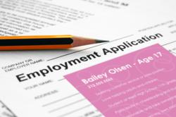 ApplicationBling on a job application